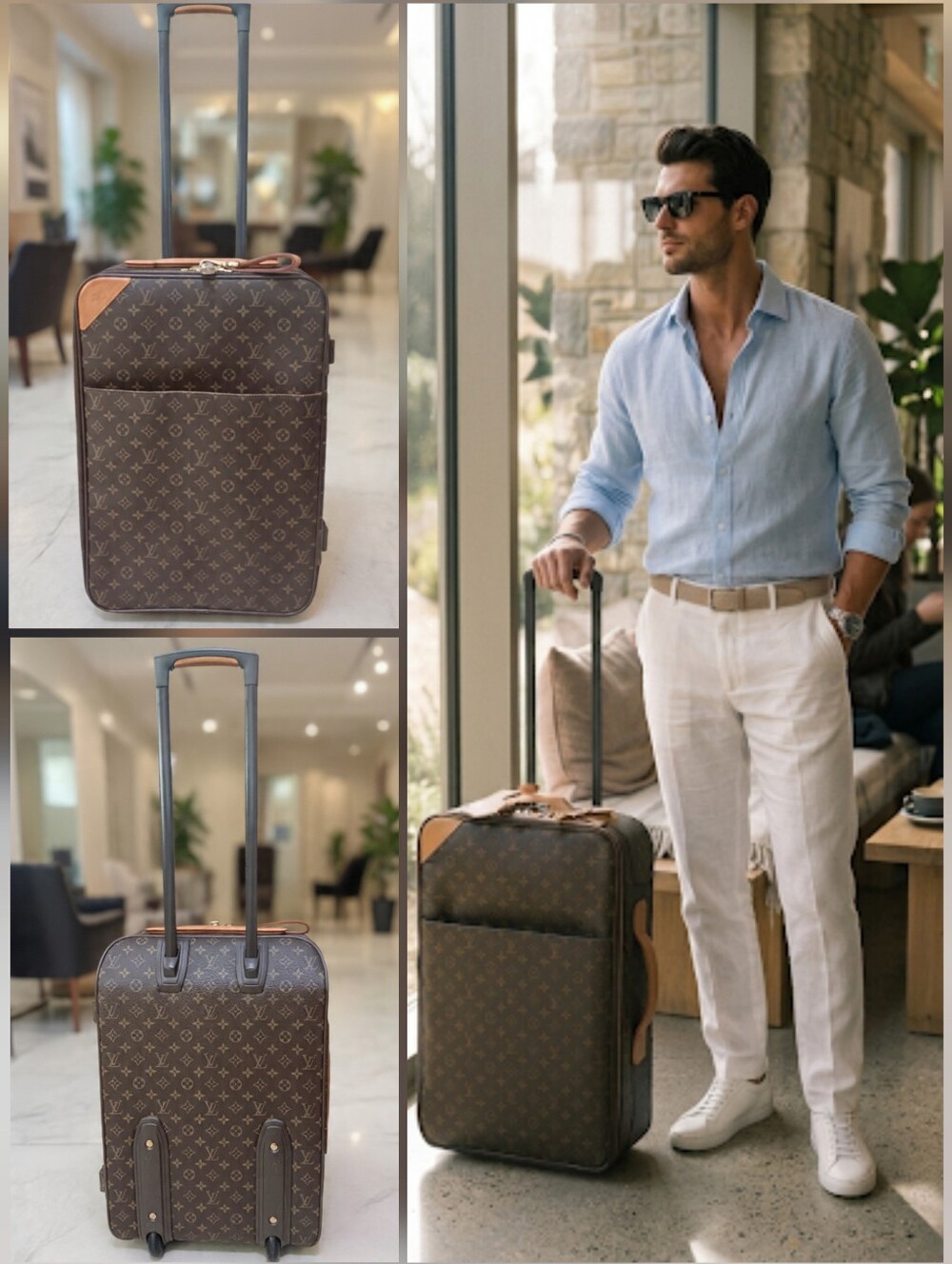 Louis Vuitton Pegase 55 Monogram Rolling Luggage Carry-On ✨️EUC✨️Tag & Lock